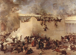 The Destruction of the Temple in Jerusalem, painted by Francesco Hayez, courtesy of Flickr and  marsmettnn tallahassee 